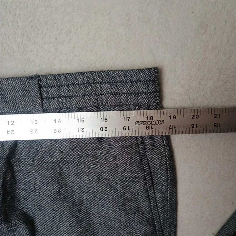 Banana Republic Pants Men 36x29 Gray Jogger Athletic Fit Linen Herringbone